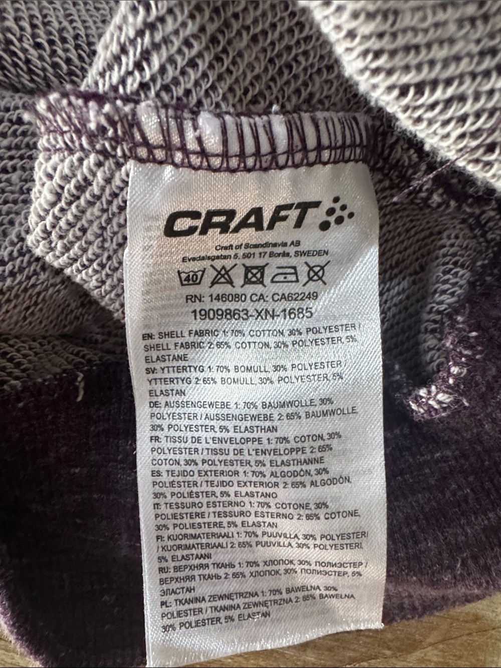 Ragnar logo Women’s Purple Pullover Sweater with Drawcord - Picture 3 of 3